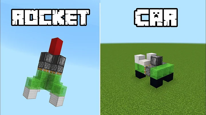 how to make a working rocket and car in minecraft