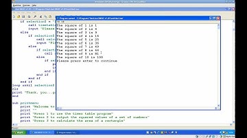 ABMC4007 (Part 6 - 5) JustBasic Example, using multiple sub procedures