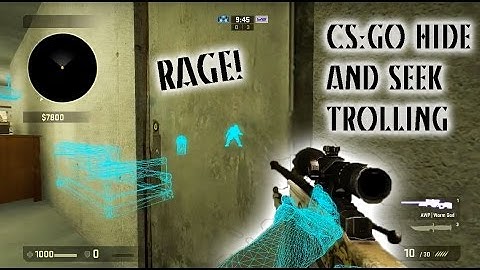 CSGO Hide and Seek Trolling - "Wallhack" Rage!