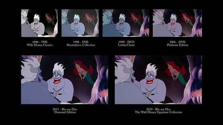 The Little Mermaid - Ursula's Lair | 30 Years of Video Editions Comparison