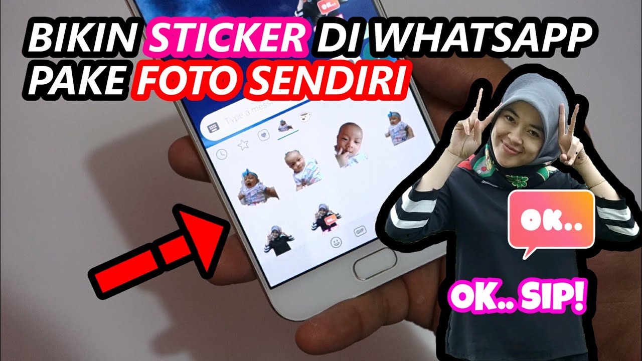 Cara Membuat Sticker Foto Di Whatsapp Dengan Mudah Youtube