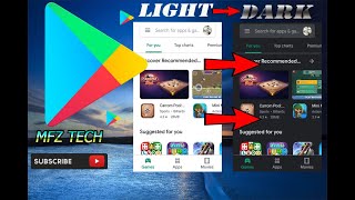 Change the Play Store theme to dark mode / MAFAZ TECH screenshot 3