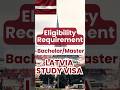 ✈️ Latvia Study Visa Eligibility Criteria for Bachelor's and Master's University Degrees 2025 2026