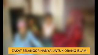 Zakat Selangor hanya untuk orang Islam