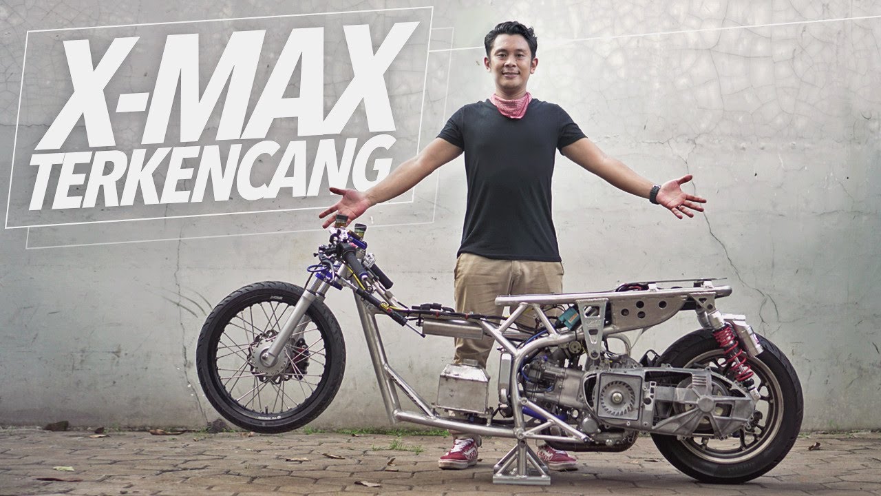 MODIF YAMAHA XMAX JADI MOTOR DRAG RACE AtenxKatros YouTube