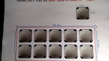 51 x 52.5mm Intel E5 V3 CPU in CPU tray (www.cputray.com)