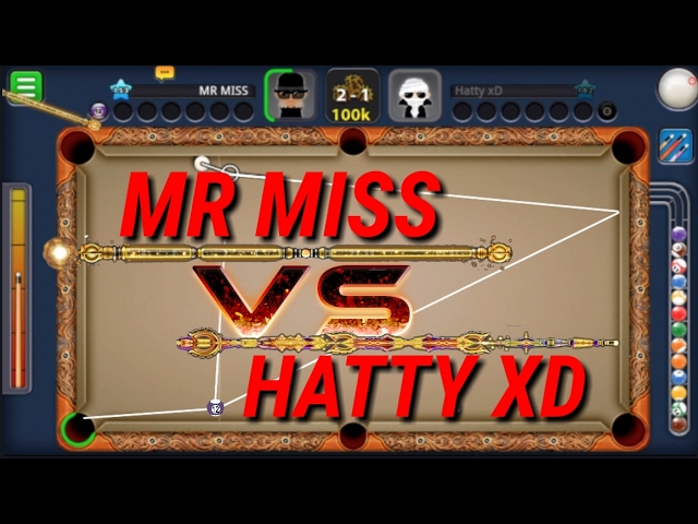8 Ball Pool - Mr Miss VS Hatty xD - Insane trick shots - Galaxy cue vs Archangel cue class=