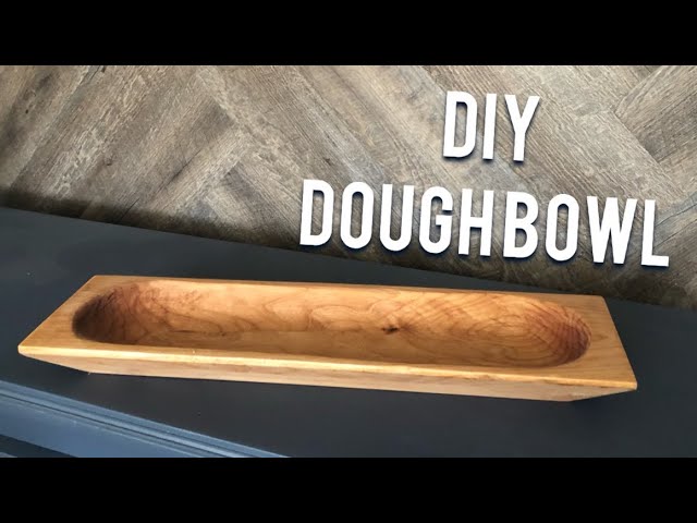 Large Wood Dough Bowl Rustic Bread Bowl