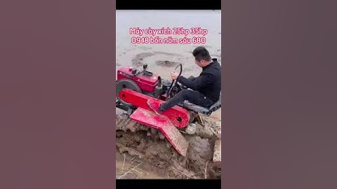 Máy Cày Bánh Xích 25hp 35hp Máy Xới Đất Nông Nghiệp Máy Làm Cỏ Đa Năng