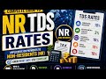 Learn all NR Tax Rates (TDS) | DT | TDS Series | CA Final