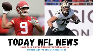 TODAY NFL NEWS : Louis Rees-Zammit Begins Football Journey | Raiders Sign Pro Bowl OL Andrus Peat