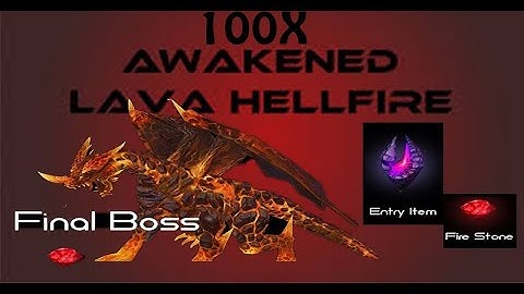 CABAL ONLINE PH - 100 RUNS AWAKENED LAVA HELLFIRE LAST BOSS AND BOX DROP COMPILATION
