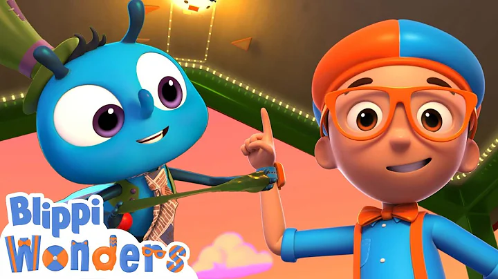 Learn How Flies Walk On Ceilings | Blippi Wonders | Cartoons for Kids | Moonbug Kids Playground