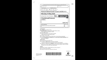 Merged 2025 Pearson EDEXCEL GCSE Combined Science Chemistry Paper 2 And Mark Scheme 1sc0 1ch