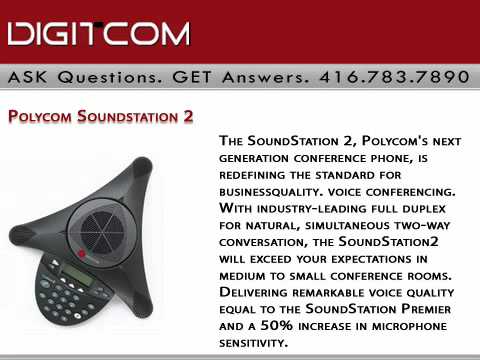 Polycom Soundstation 2 Digitcom.ca Business Phone Systems