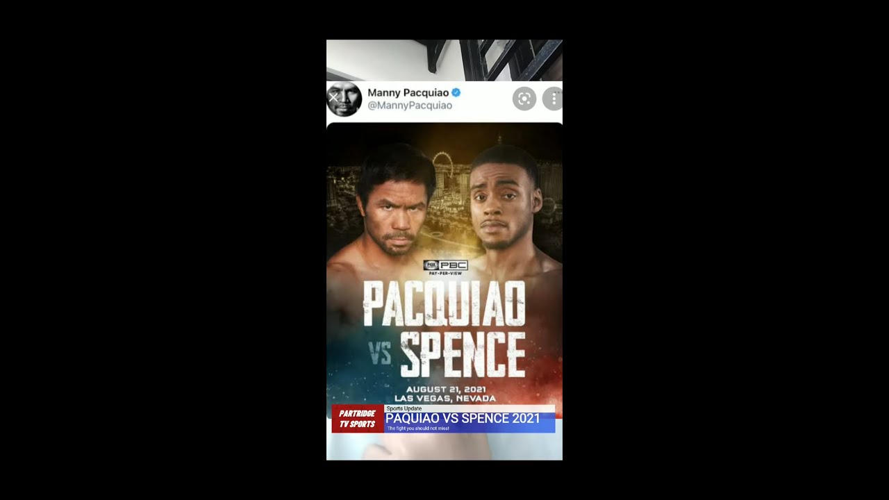 SPORTSCAST script sample Pacquiao VS Spence 2021 YouTube