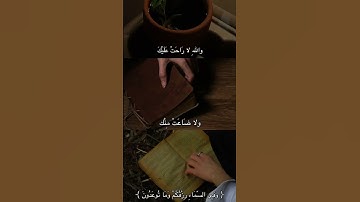 {وَفِي السَّمَاءِ رِزْقَكُم وَمَا تَوعَدُونَ} 🤎. #سورة_فصلت #قرآن #المنشاوي  #قران_بصوت_جميل #لايك