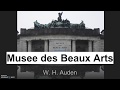 But I Don't Understand the Title: Auden's "Musee des Beaux Arts"