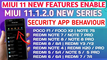 MIUI 11.1.2.0 NEW SECRET HIDDEN FEATURES | ENABLE SECURITY APP BEHAVIOUR | MIUI 11 SECRET FEATURES