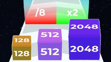 2048 Cube Runner : 3D Merge - Numberblocks Level Up Math Gameplay