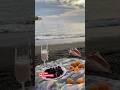 Romantic Beach Dinner | Sunset Vibes | Couple Travel Moments #travel #bali #honeymoon