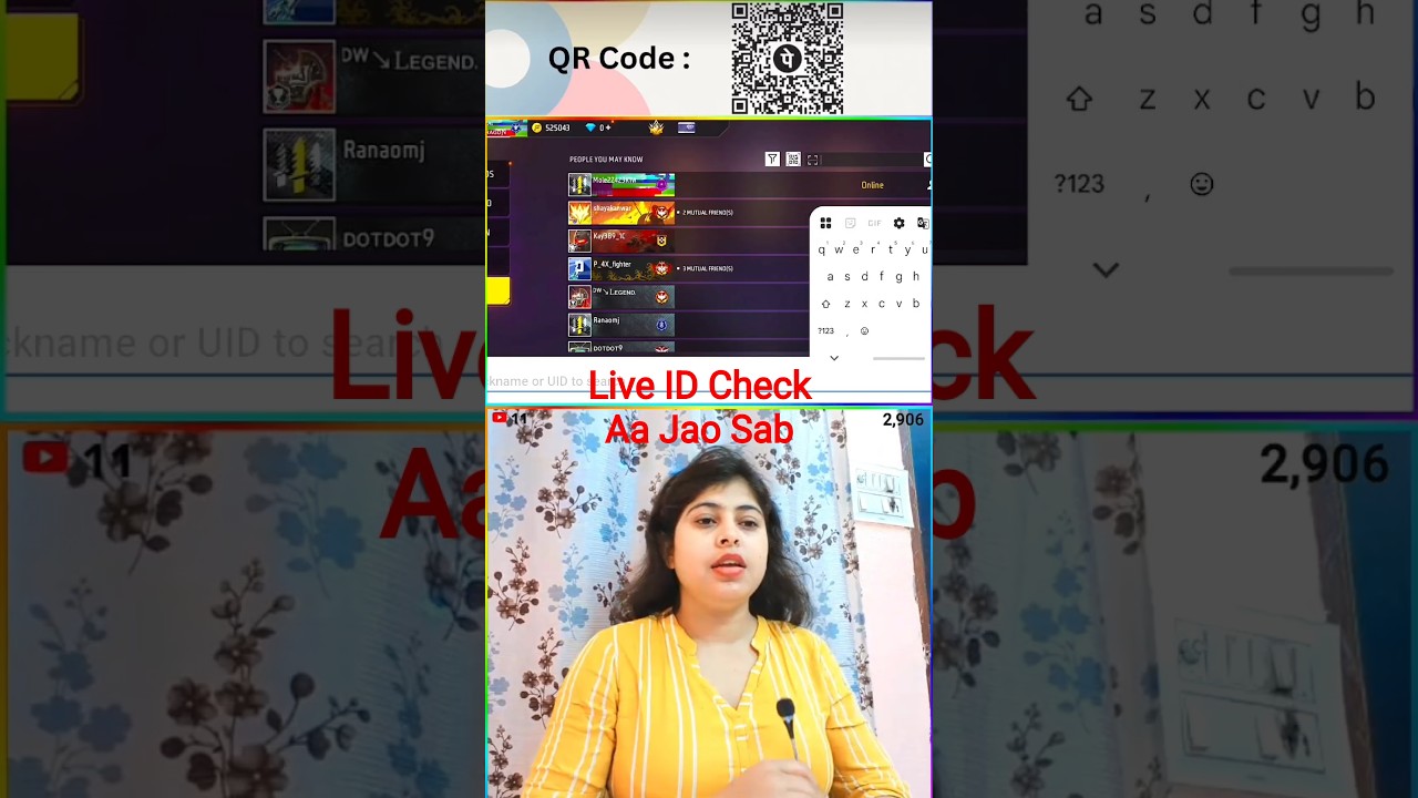 🔥Free Fire Live – UID Check + Guild Test + Custom Room | Drama Queen Prachi 