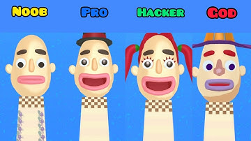 Noob vs Pro vs Hacker vs God ll Sandwich Runner ll New Game Videos 2022