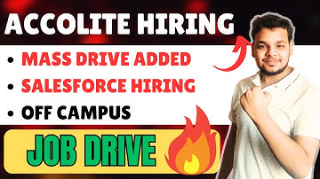 Biggest Drive | Accolite , Salesforce Hiring |Urgent Hiring Drives|OFF Campus Drive 2026, 2025 Batch