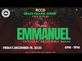 Christmas Carol | Emmanuel | December 19th, 2025