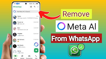 How To Remove Meta AI from WhatsApp New  Method Working To (2025),