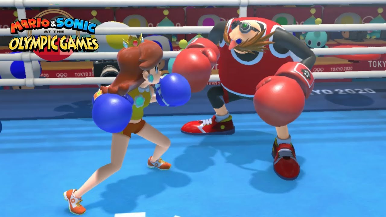 Mario Sonic At The Olympic Games Tokyo Boxing Gameplay Daisy Vs Eggman Blaze Cpu Very