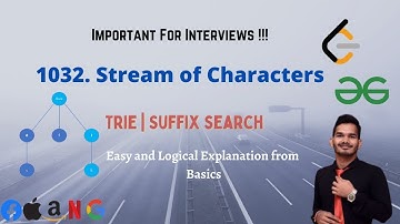 1032. Stream of Characters | Leetcode 1032 | Trie | Suffix Search | DSA