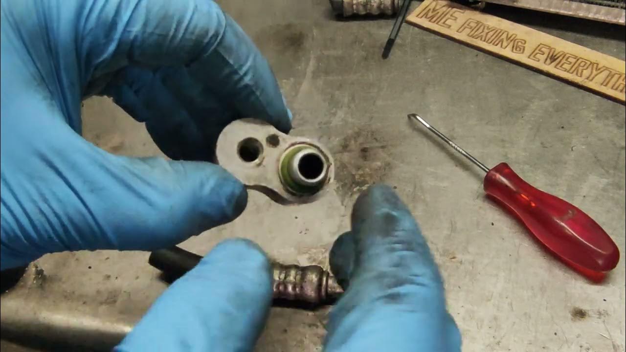 How to replace O-ring on A/C radiator - YouTube