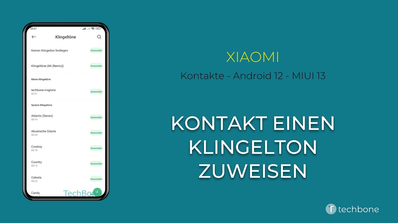 Beim Abspielen Von Sprachnachrichten Kommt Klingelton Xiaomi Kontakt einen Klingelton zuweisen - Xiaomi [Android 12 - MIUI 13] - YouTube