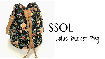 How to sew a bucket bag with a round base