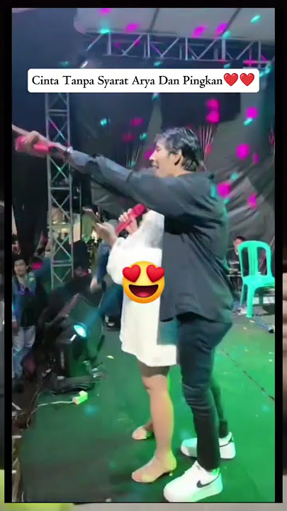 arya dan pinkan romantis banget diatas panggung