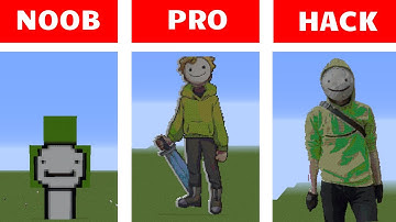 NOOB VS PRO VS HACKER Minecraft Pixel art 🔥 Dream
