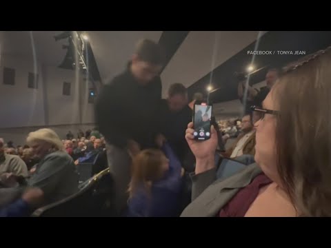 Woman forcibly escorted out of Kootenai County town hall - YouTube
