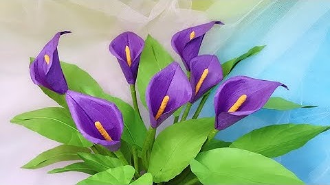 ABC TV | How To Make Mini Calla Lily Paper Flower - Craft Tutorial