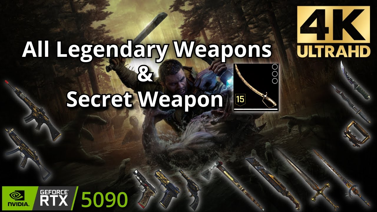 Dying Light The Beast | All Legendary Weapons & Secret Weapon ...