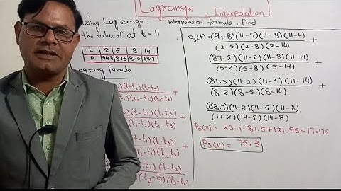 Interpolation:-Lagrange interpolation method | Lagrange, s interpolation formula