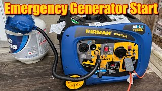 Storm Damage leaving the Power OUT / Emergency Firman Generator