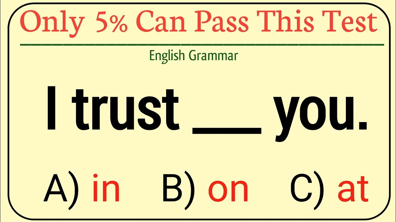English Preposition Quiz | Daily New Non-Repeated Questions | Test Your Grammar Skills