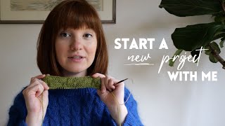 Knit + Chat // cast on a new sweater project with me