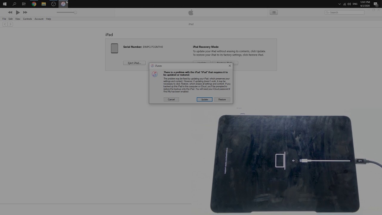 Hard Reset by DFU Mode iPad Pro 11 2020 - Bypass Passcode / Restore iPad - YouTube