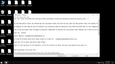Managementdata1 ransomware removal (VoidCrypt family).