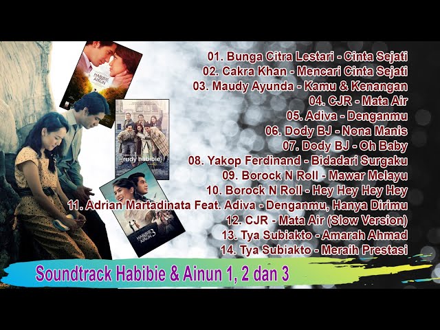 Full Soundtrack Habibie u0026 Ainun 1, 2 dan 3 [Album Lirik] class=