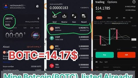 Botcoin (BOTC) Mining new update | How to sign up on BOTC mining | BOTC coin price BOTC=14.17$