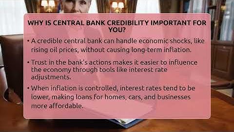 Why Is Central Bank Credibility Important For You? - Inflation Insight Channel