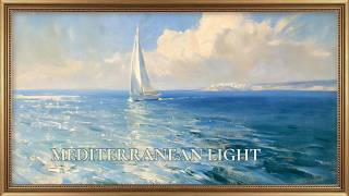 Solitude in Mediterranean Light | Luminous Coastal Paintings with Soft Guitar | Frame TV Art screenshot 3